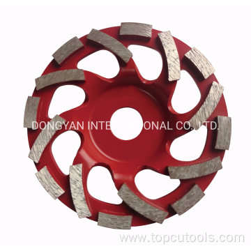 Diamond Grinding Cup Wheel with Arrow Segment for Stone Grindig Tool